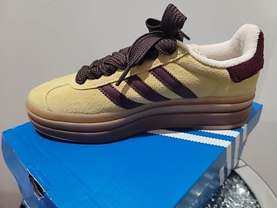 Adidas Gazelle Bold Women's Platform Almyel/Maroon/Wonwhi IF5937 Women's Shoes