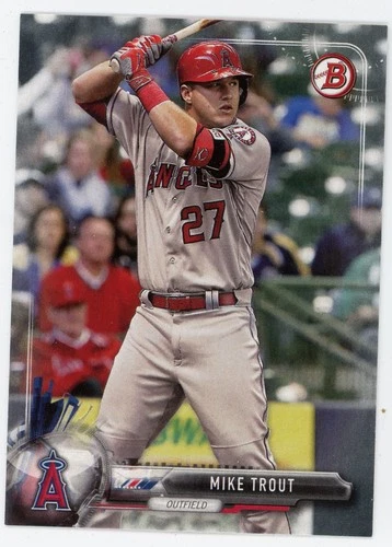 2017 Bowman Mike Trout #100 Angels