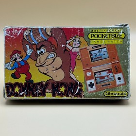 Nintendo Game & Watch Pocketsize DONKEY KONG DK-52 2nd Ed Rare "Sunset" Variant