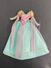 Barbie Rapunzel vintage Pink Aqua Gold dress