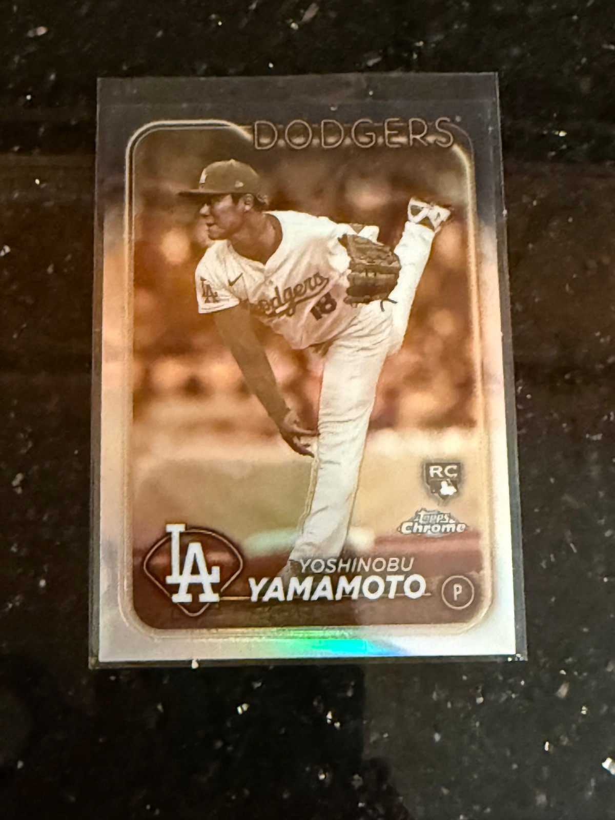 2024 Topps Chrome Sepia Refractor Yoshinobu Yamamoto #18 Rookie RC Dodgers