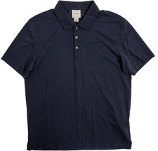 CALVIN KLEIN BNWT MENS SHORT SLEEVE STRIPE STRETCH POLO SHIRT sz M DARK SAPPHIRE