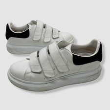  650 Alexander McQueen Women's White Oversized Triple Strap Sneaker Shoes 41