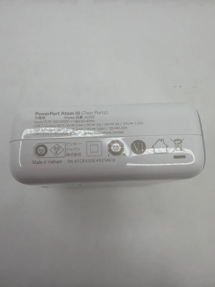 Anker PowerPort Atom III (Two Ports) for USB A and USB C for iPad iPhone Samsung - Image 3 of 4