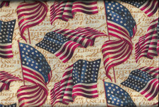 100 cotton Patriotic fabric "Pledge Allegiance" by Springs Creative