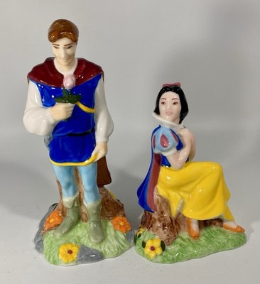 Vintage Disney Snow White & Prince Charming Salt & Pepper Shakers Paul Cardew