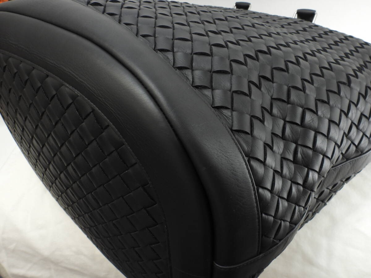 Bottega Veneta Extra Large S Tote Bag Black Leather thumbnail 6