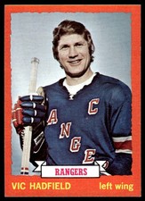 1973-74 Topps Ex Vic Hadfield New York Rangers #181