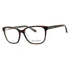 Juicy Couture Women's Eyeglasses Havana Plastic Cat Eye Frame JU 213 0086 00