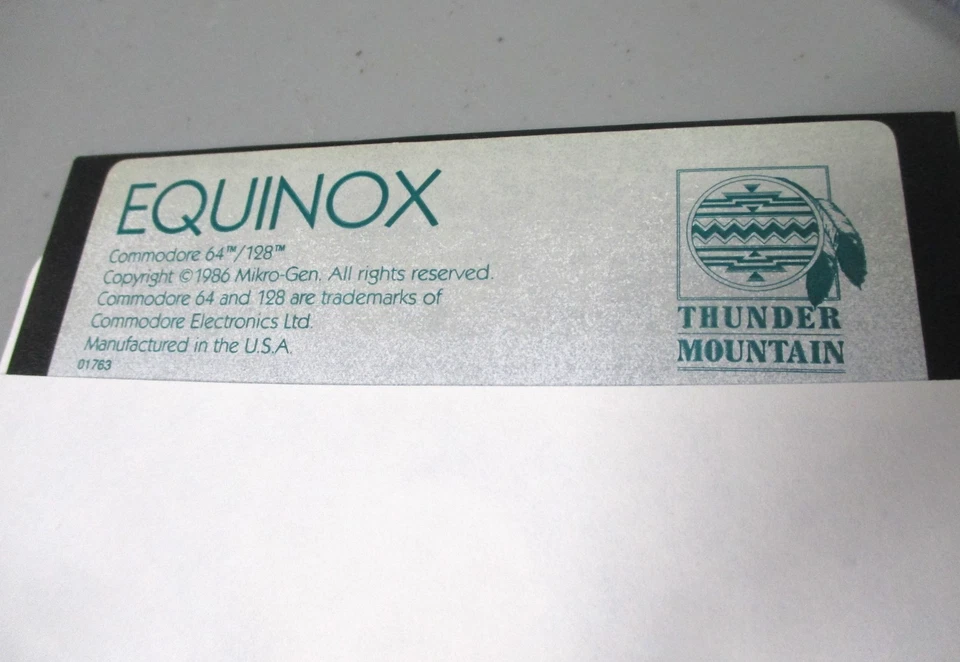 Equinox by Thunder Mountain for Commodore 64, 1986 - TESTED & WORKS!!! - Image 4 of 4