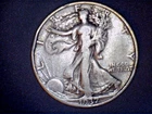 1937 -S Liberty Walking Half,  Circulated Ave, .3617 Oz Silver (US-8825)