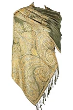  Big Paisley Pashmina Shawl Wrap for Women – Elegant Scarf for Weddings, 