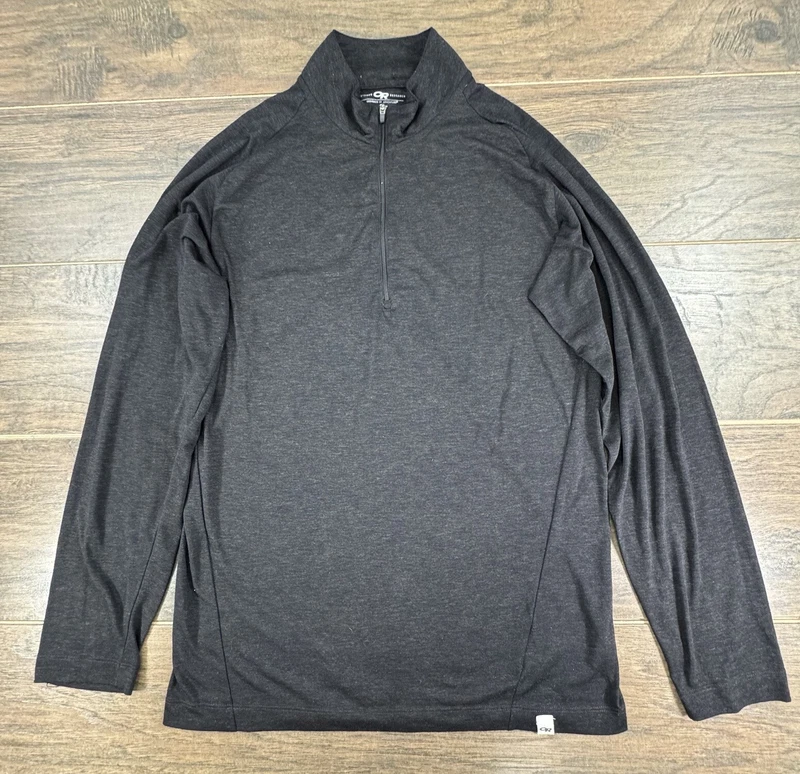 outdoor-research heather lightweight 1/4 zip sweatshirt
