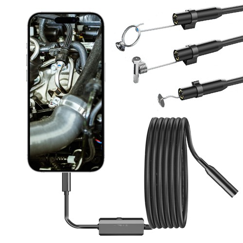 Waterproof Endoscope Snake Cam Inspection Camera for iOS iPhone/Android Car/Tube - Picture 3 of 18