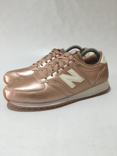 New Balance 420 Rose Gold Trainers Womens Size 5 Lace Up Trainers VGC - Foto 3 di 11