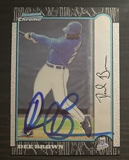 1999 Bowman Chrome #298 Dee Brown Kansas City Royals Signed Card Autographed
