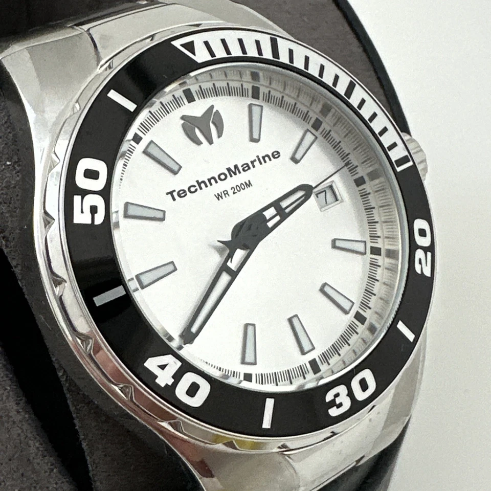 Кварцевые повседневные часы Technomarine 'Manta' из нержавеющей стали серебристые TM-215048 - Изображение 3 из 4