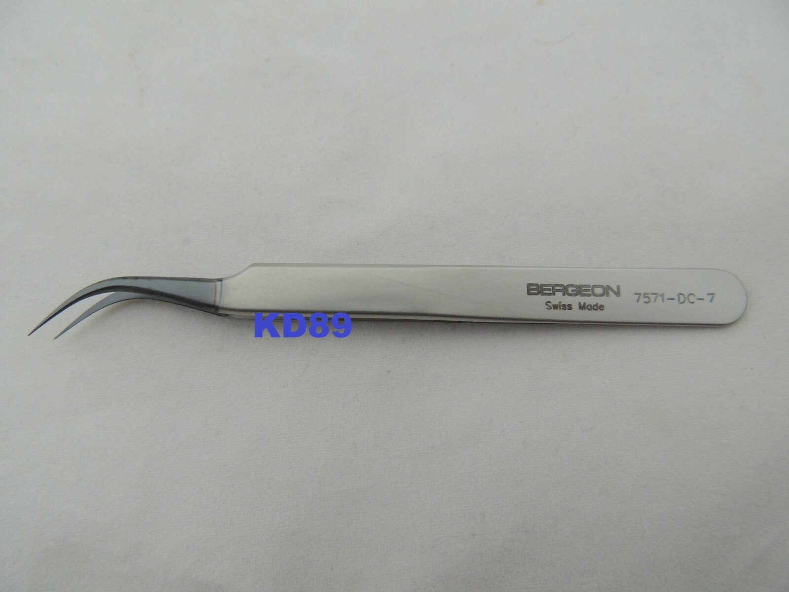 Pince Bergeon 7571-DC-7 en acier antiacide et diamants pour horlogerie