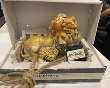 Jim Shore Isaiah's Hope Outdoor Living Collection 2011 Lion & Lamb