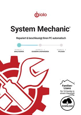 IOLO System Mechanic 2026 Standard / Family - 10 PC / 1 Jahr / KEY (ESD)