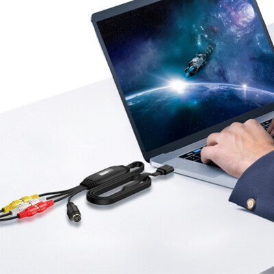 USB Video Capture Card VHS TV DVD VCR VHS To Digital Converter (Male connector)