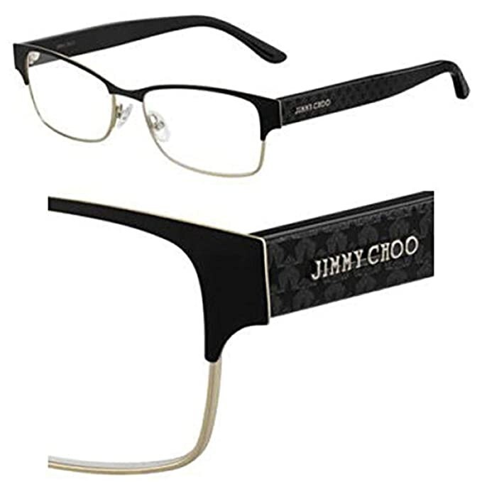 JIMMY CHOO Womens Eyeglasses JC 146 DTY 53-16-145 Back Ruthenium Eyewear Optical