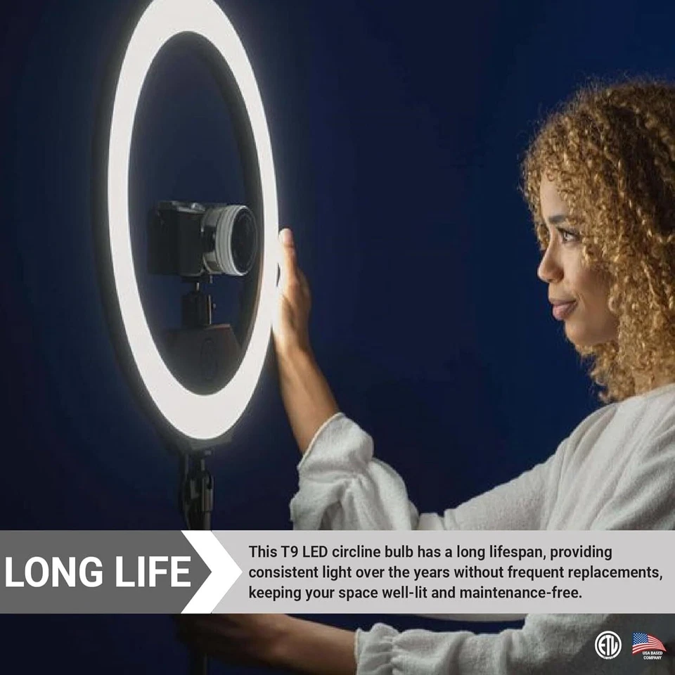 Diodesy 2PK 12" Fluorescent Light Bulb T9 Round Lamp 16W Color Selectable 1600LM - Image 4 of 4