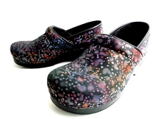 DANSKO EUR 40 306860202 Professional WMNs Stapled Clog in Dewdrop Leather Shoe