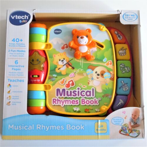 Baby Musical Rhymes Book Vtech Educational Interactive Play Ages 6+ Months