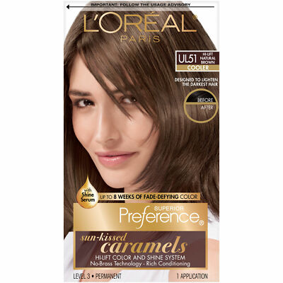 LOreal Paris Superior FadeDefy Hair Color UL51 Hi-Lift Natural Brown Caramels