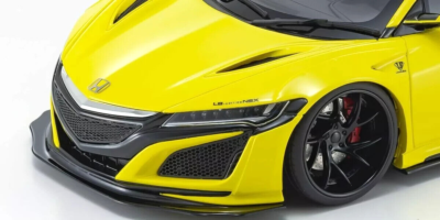 1/18 Honda NSX Liberty Walk 2021 (Yellow) Resin Model Car by GT