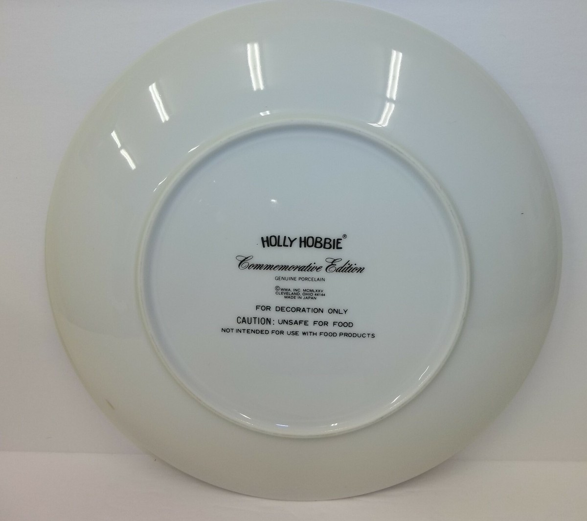 Vintage Holly Hobbie Plate - Mother's Day 1975 - A Mother's Love