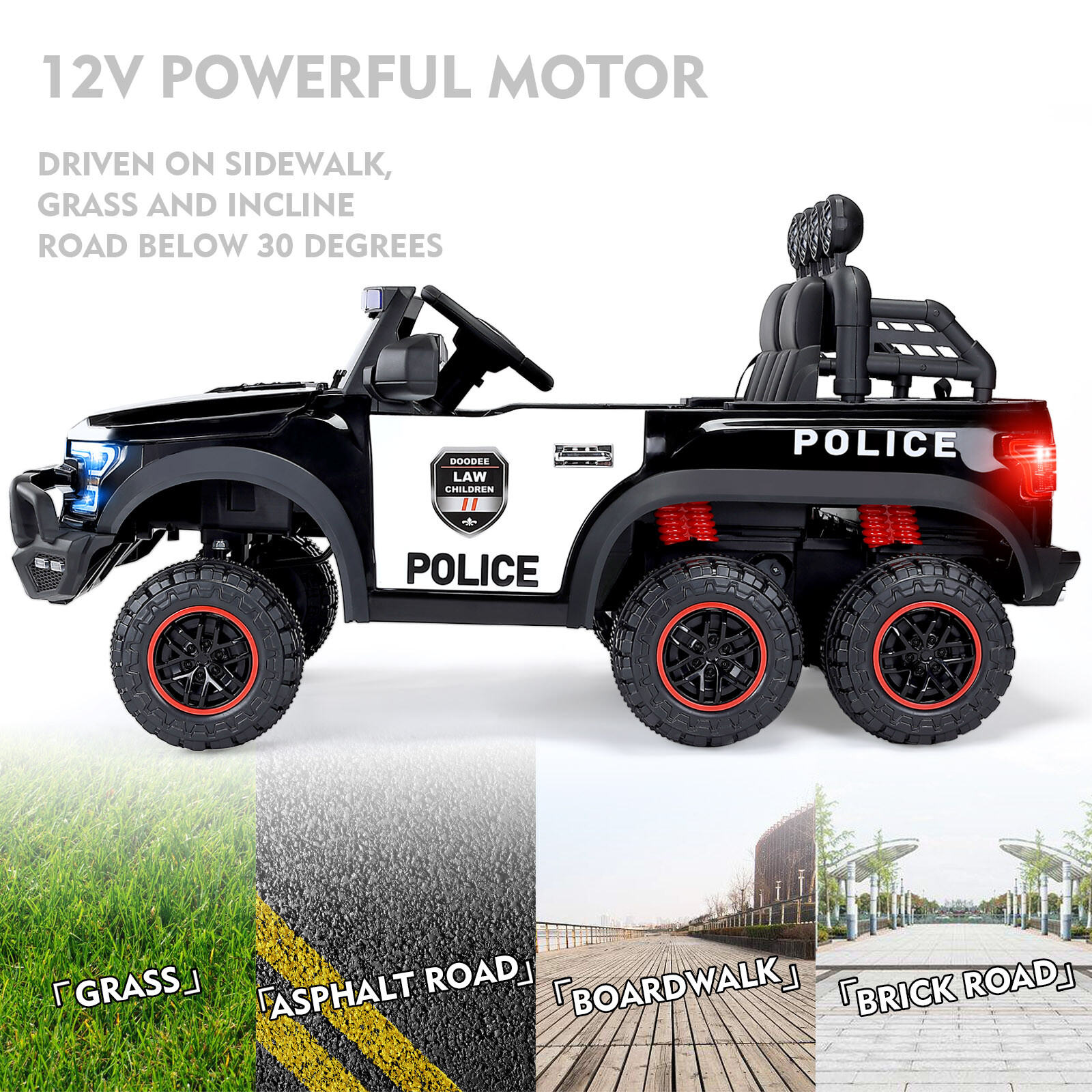 FORD ELECTRIQUE ENFANT POLICE 12 VOLTS