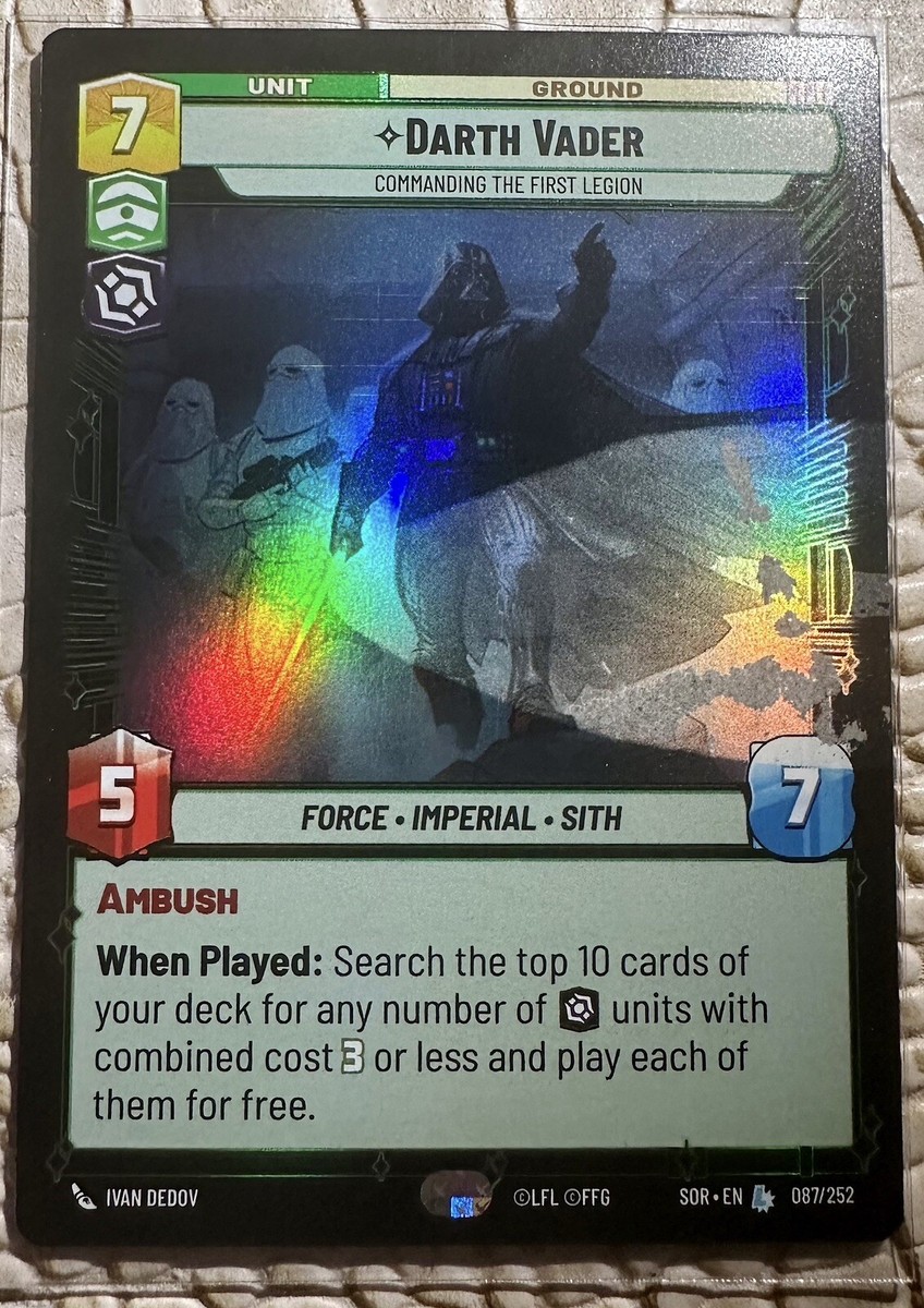 Misprint/Error Card - Star Wars Unlimited: Darth Vader