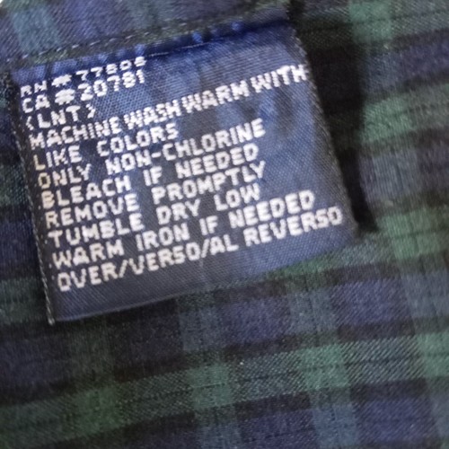 VTG Tommy Hilfiger 80s Plaid Shirt Iconic Crest Long Sleeve Cotton Button Down S - Picture 7 of 8