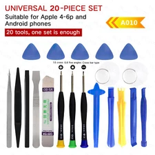 20 PC Cell Phone Tablets Repair Opening Pry Disassemble Tool Spudger Tweezer Set