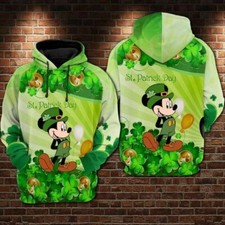 Mickey Mouse Leprechaun Costume Happy St Patrick's Day 3D HOODIE Best Price