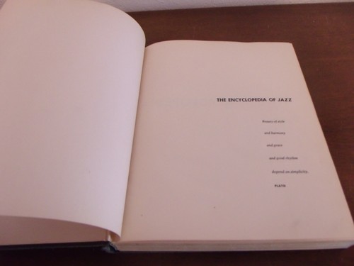 1956 THE ENCYCLOPEDIA OF JAZZ BY LEONARD FEATHER HARDCOVER BOOK - Imagen 2 de 9