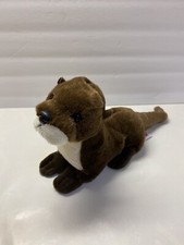 Aurora Sea Otter Plush Stuffed Animal Toy Brown White Baby Soft Lovey Clean