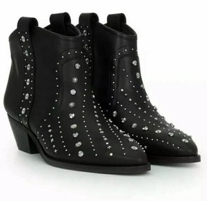 brian studded western bootie