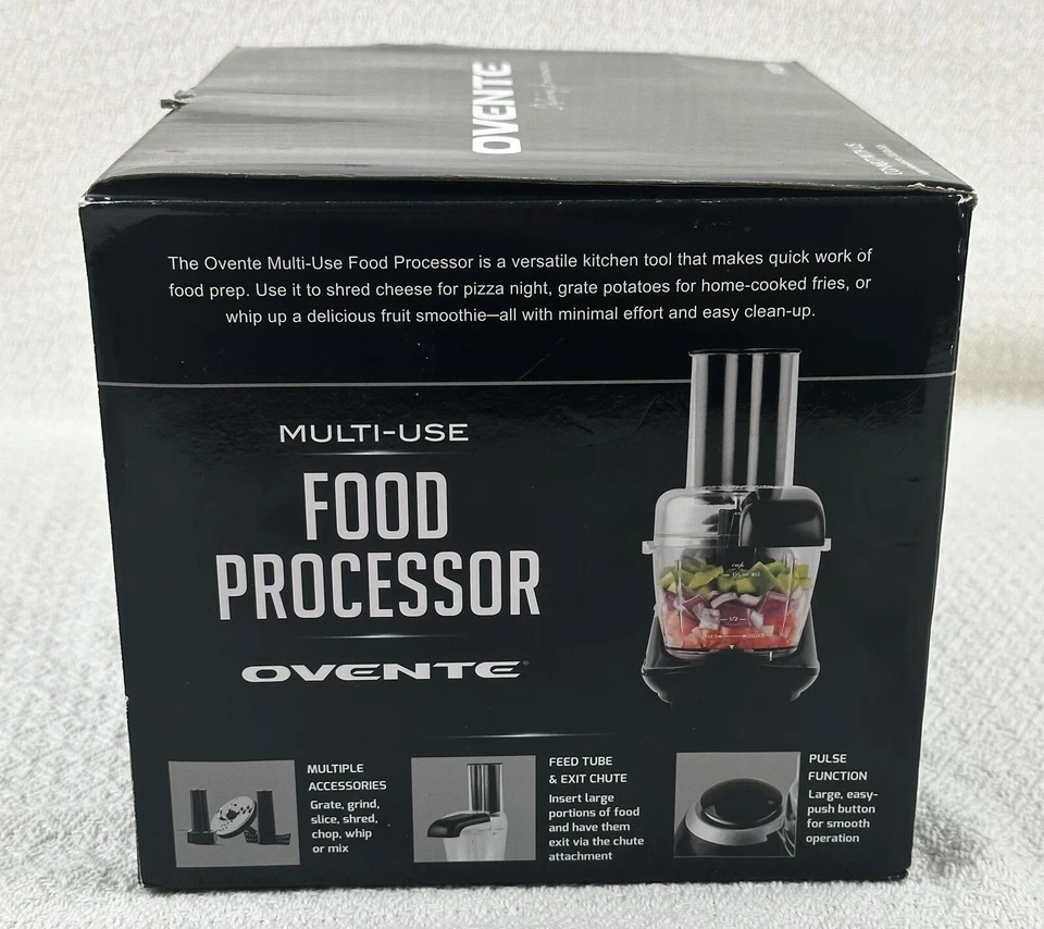 Ovente Mini Electric Food Processor Smoothies, Vegetables, Salad 1.5 Cup PF1007B - Image 3 of 4