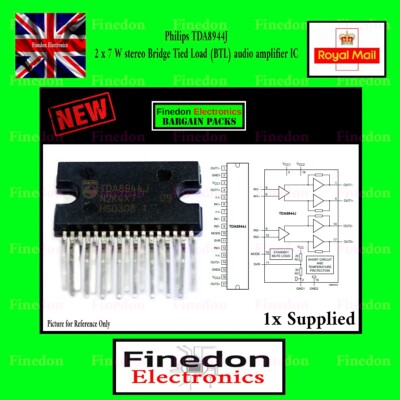 Philips TDA8944J 2 x 7 W Stereo Bridge Tied Load (BTL) Audio Verstärker IC