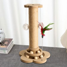 Cat Scratching Post Interactive Toy Cat Tree Activity Centre Climbing Tower