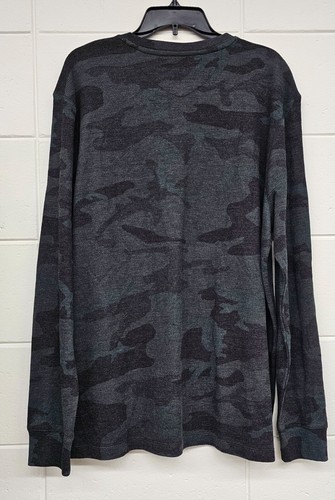 Frye and Co. Black-Gray Combo Camo Men's Long Sleeve Shirt Size XXL - Picture 4 of 8