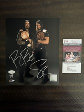 Shield Roman Reigns Seth Rollins Signed 8x10 Autograph JSA COA WWE RAW RARE
