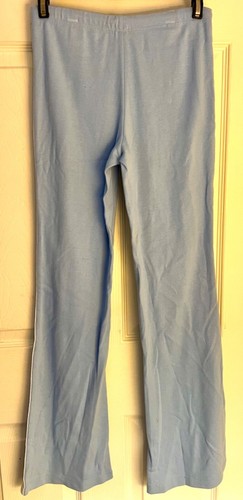 GK GYMNASTICS PRINT CHILD LARGE LGT BLUE COTTON ATHLEISURE GRAPHICS PANTS SZ L - Picture 6 of 8