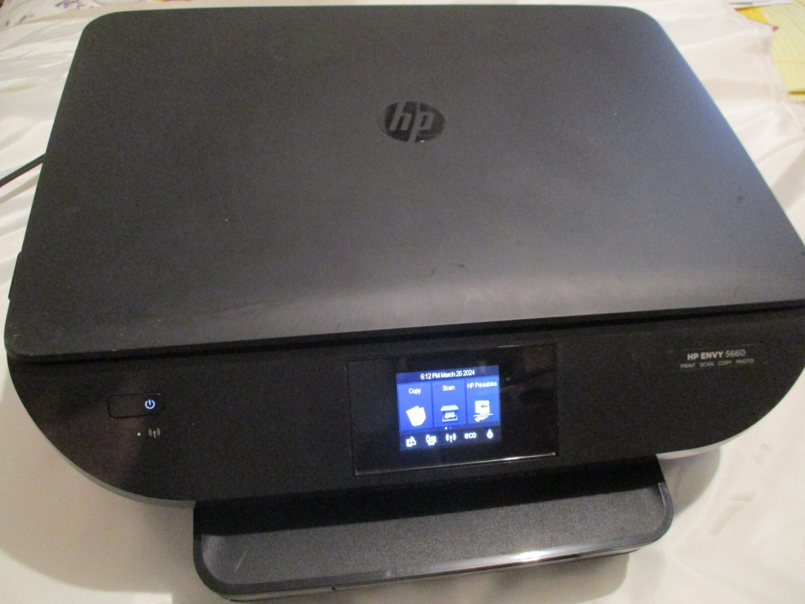 HP Envy 5660 All-in-One Photo Printer Scan Copy WiFi Tested EUC Only ...
