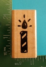 BIRTHDAY CANDLE Rubber Stamp by JRL Design