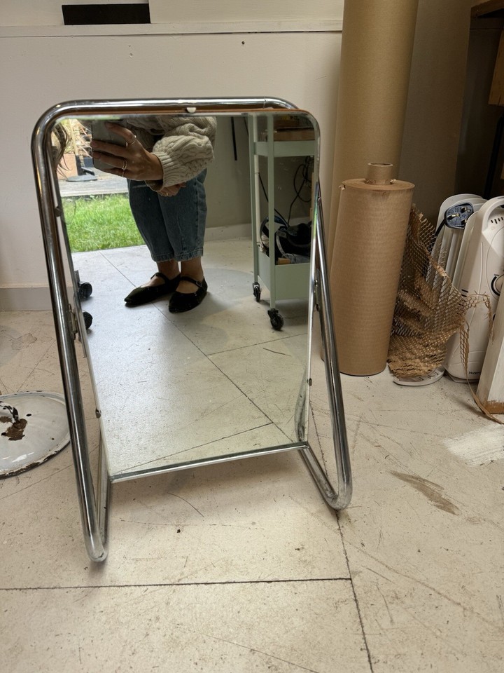vintage mirror on stand eBay