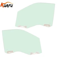 Left + Right Side Front Door Window Light Green Glass For Ford F250 F350 17-22